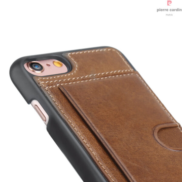 iPhone 7/8 bőrtok/hátlapvédő kártya tartóval - Image 4