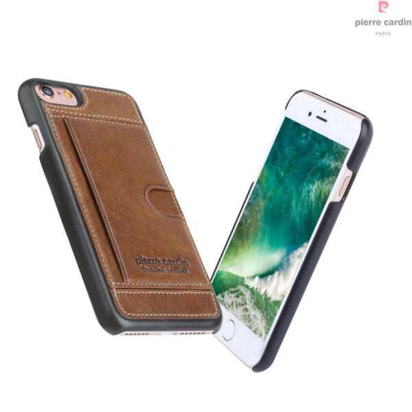 iPhone 7/8 bőrtok/hátlapvédő kártya tartóval - Image 11
