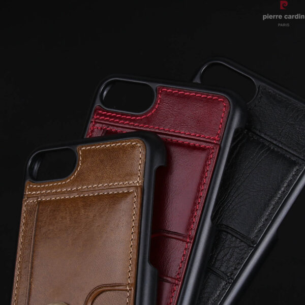 iPhone 7/8 bőrtok/hátlapvédő kártya tartóval - Image 16