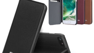 iPhone 7/8 bőrtárcatok állvány funkcióval belső kártya tartó zsebbel
