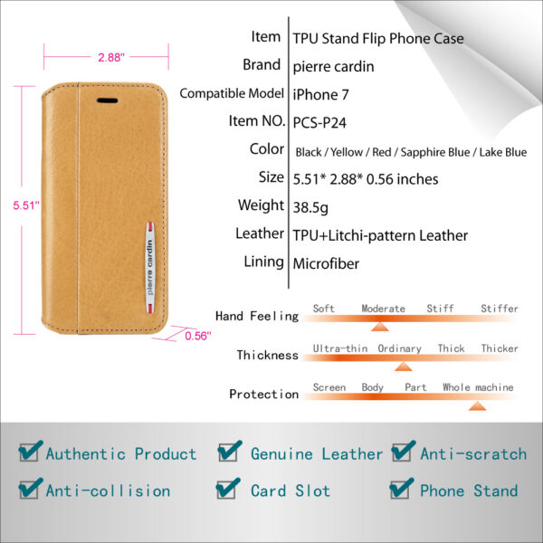 iPhone 7/8 bőrtárcatok kártya zsebbel és állvány funkcióval - Image 10