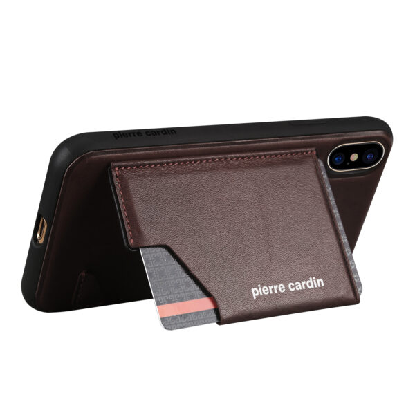 iPhone X/XS bőrtok/hátlapvédő kártya tartoval több színekben - Image 8