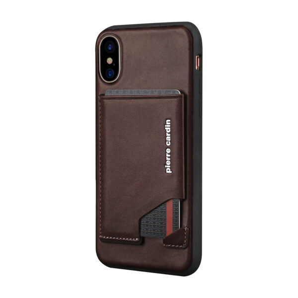 iPhone X/XS bőrtok/hátlapvédő kártya tartoval több színekben - Image 9