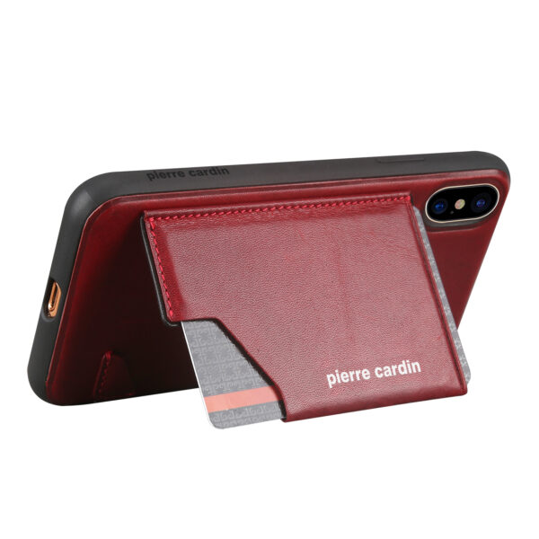 iPhone X/XS bőrtok/hátlapvédő kártya tartoval több színekben - Image 10