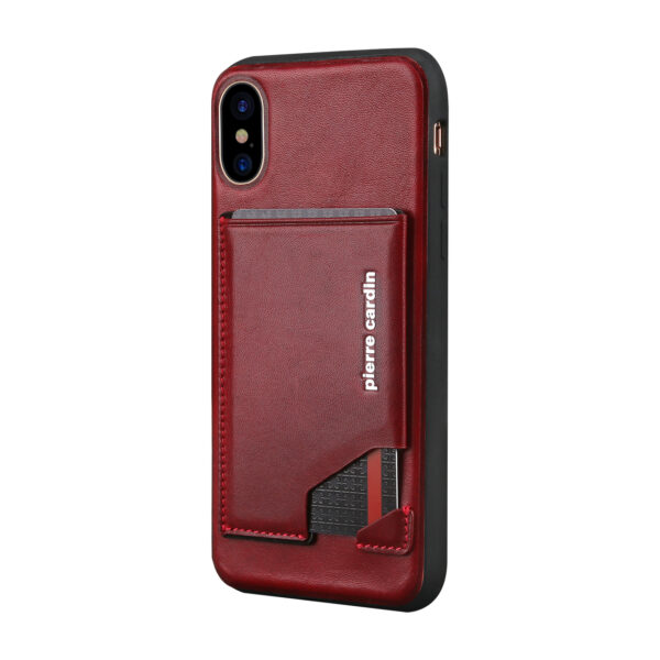 iPhone X/XS bőrtok/hátlapvédő kártya tartoval több színekben - Image 11