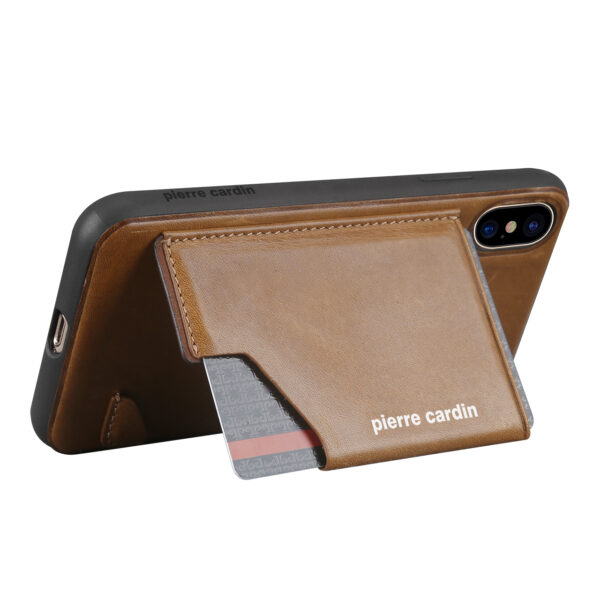 iPhone X/XS bőrtok/hátlapvédő kártya tartoval több színekben - Image 13