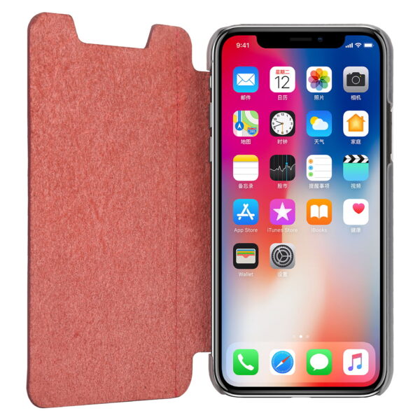iPhone X/XS tárcatok ultravékony transzparens hátlappal - Image 28