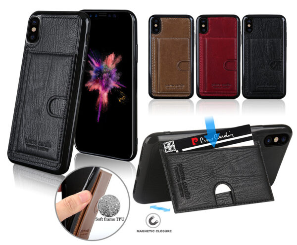 iPhoneX bőrtok/hátlapvédő kártya tartoval