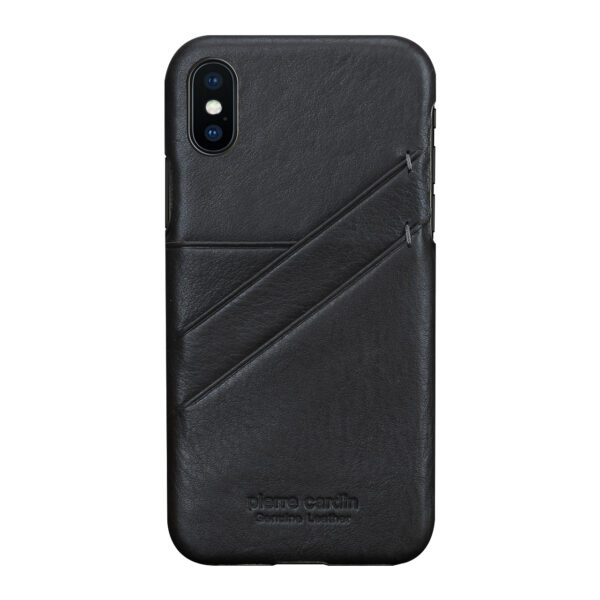 iPhone X/XS bőrtok/hátlapvédő kártya zsebbel