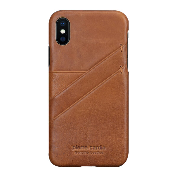 iPhone X/XS bőrtok/hátlapvédő kártya zsebbel - Image 4