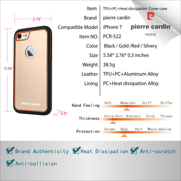 iPhone 7 Plus/8 Plus hátlapvédő TPU és hőszórás funkcioval - Image 20