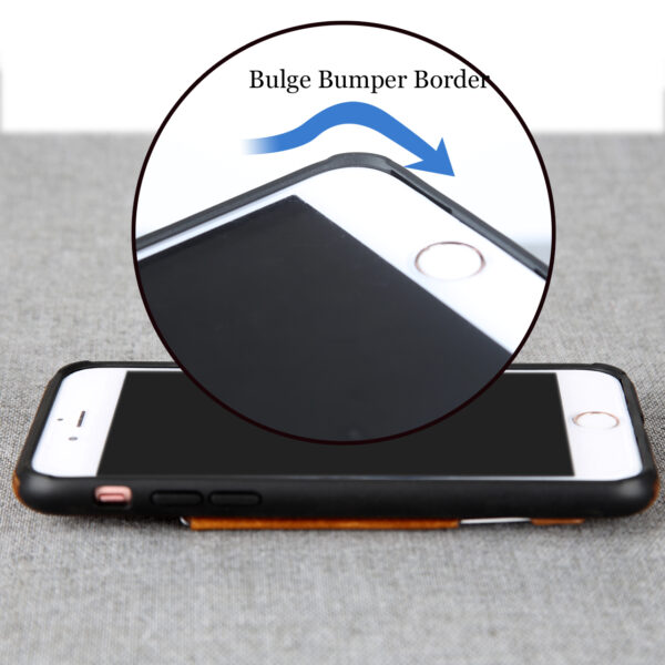 iPhone 7 Plus / 8 Plus hátlapvédő eredeti bőr kártya tartoval - Image 6