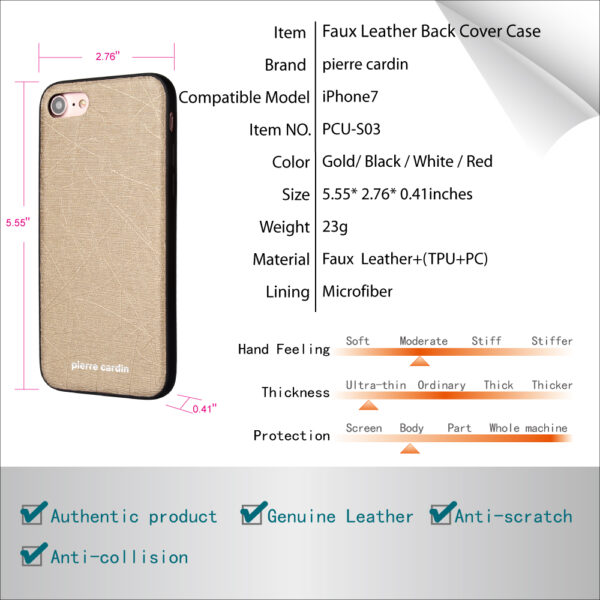 iPhone 7 Plus / 8 Plus exkluzív hátlapvédő mübőr karcolásálló és ütközésgátó - Image 14